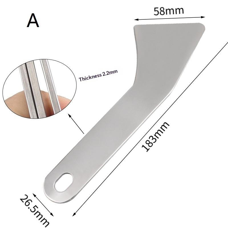 1PCS Stainless Steel Prybar Scraper Ultra Sharp Scrapers Remove Residue From Steel, Aluminum And More Ends Offer Extra Leverage