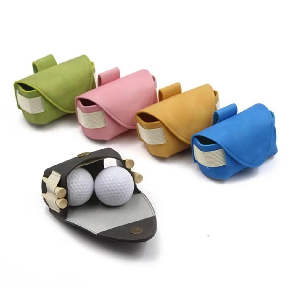 Magnetic Buckle Golf Ball Waist Bag Waterproof Golf Ball Container  Golf Accessories Storage
