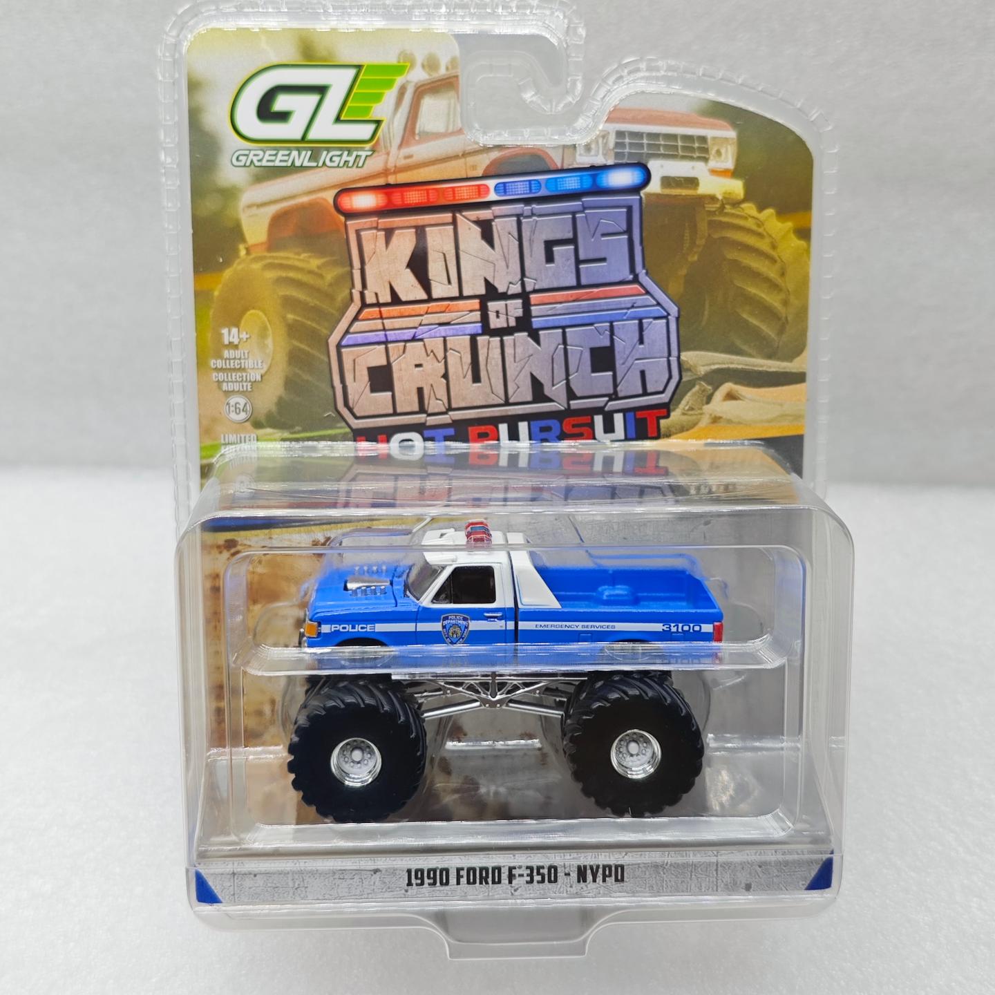 

GreenLight 1:64 1990 F-350 NYPD Alloy Mini Car Model Decoration Ornament Toy Gift
