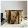 Simple Commuting Versatile Large Capacity Canvas Bag with High Aesthetic Value Single Shoulder Cloth Bag