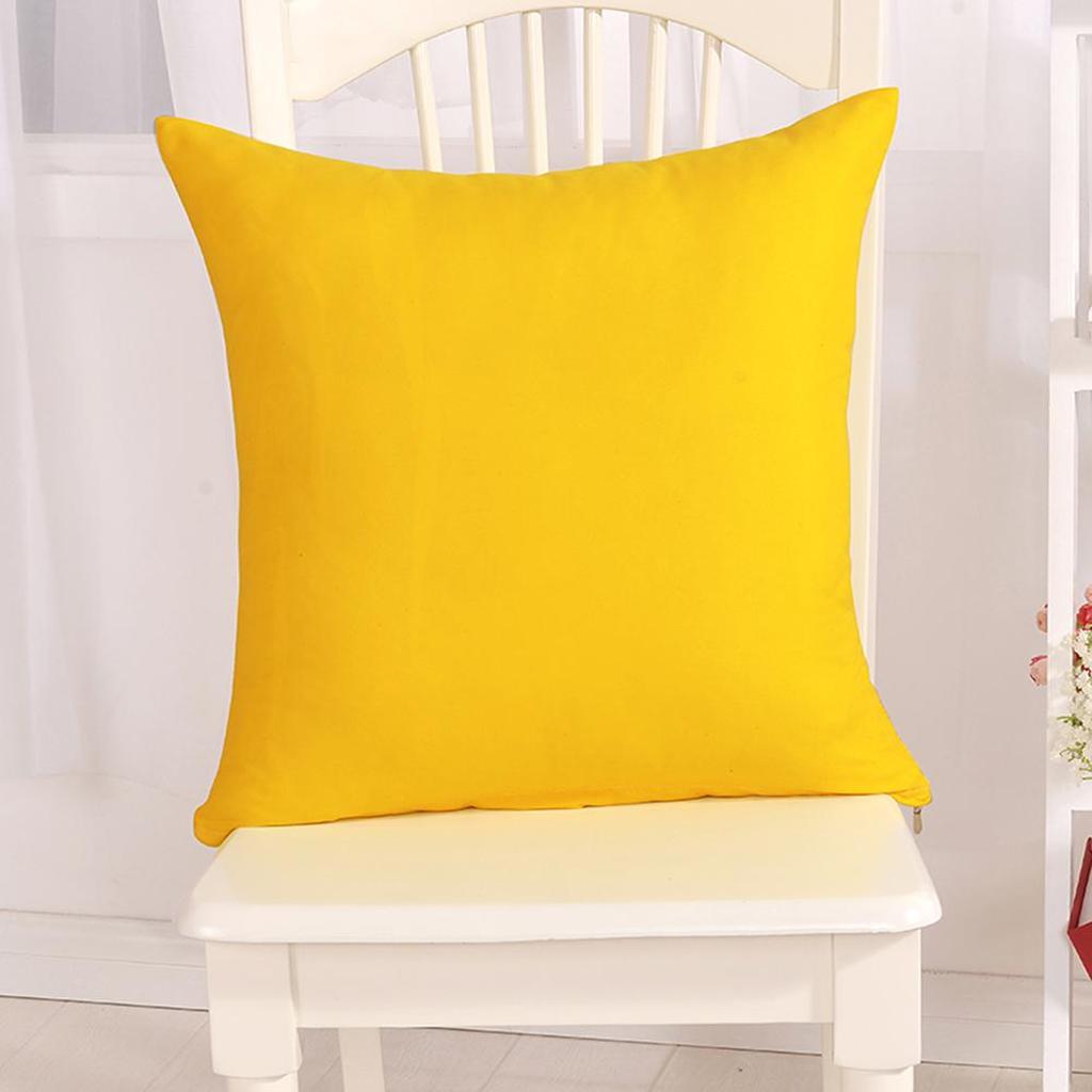 Solid Color Cushion Cover Simple Candy Color Throw Pillow Case For Sofa Solid Home Decorative