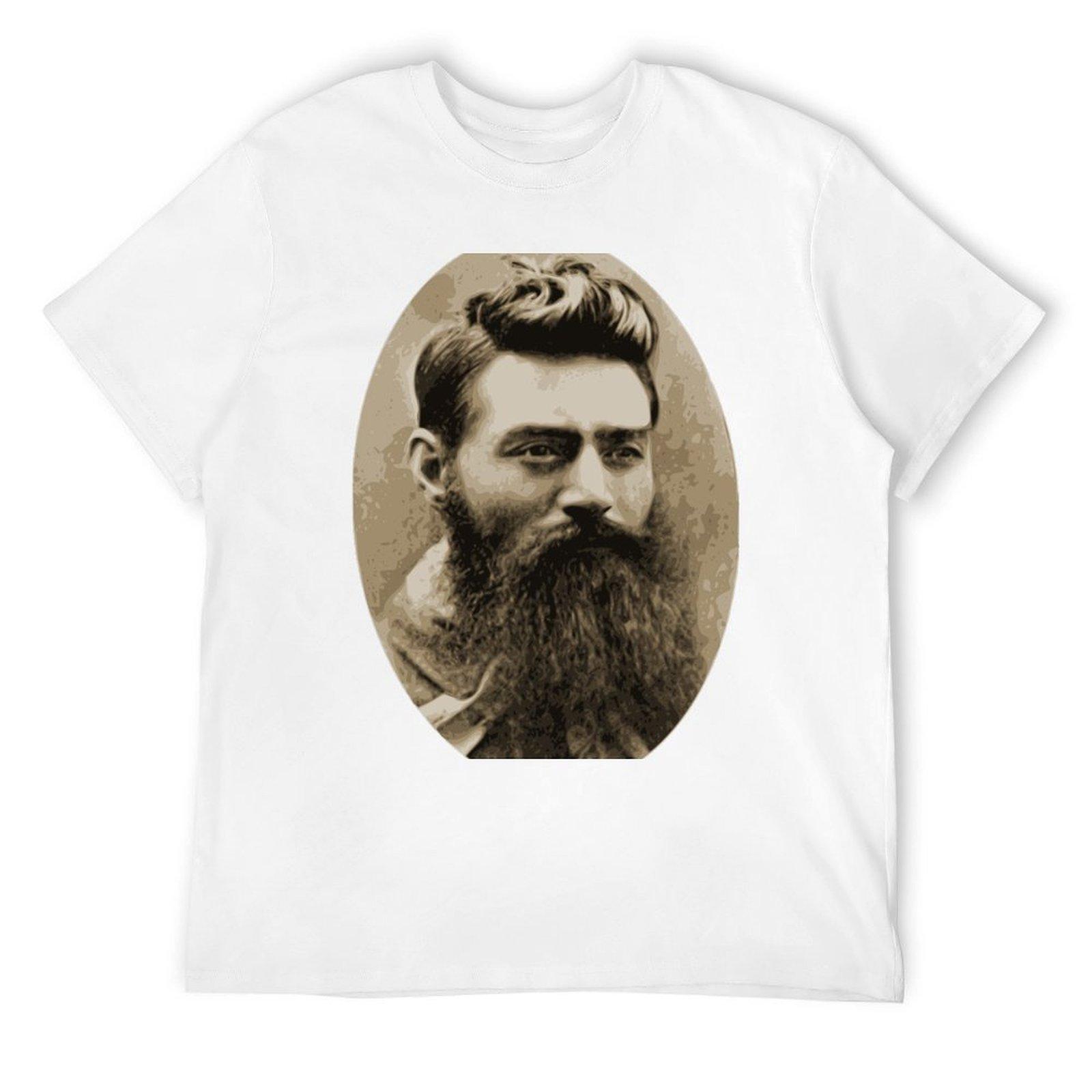 Ned Kelly T-Shirt heavyweights summer shirt street wear t shirts for men cotton S