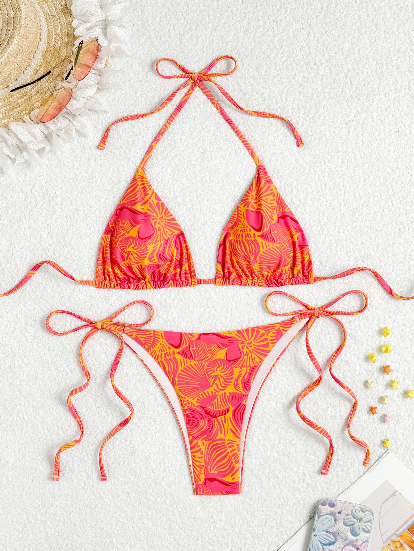 

2025 Европейское и американское цифровое бикини-треугольник с мягкой чашкой Medium