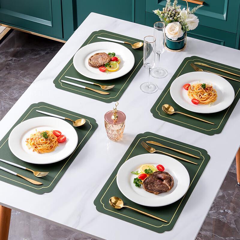 Deshangyuan Pure White Ceramic Dinner Plate Set