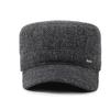 Winter Men's Hat Velvet Thick Ear Protection Wool Flat Cap Middle-Aged Outdoor Warm Cotton Hat