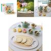 Children Pretend Play Tea Set With Wooden Pots And Cakes For Imaginative Kitchen Play