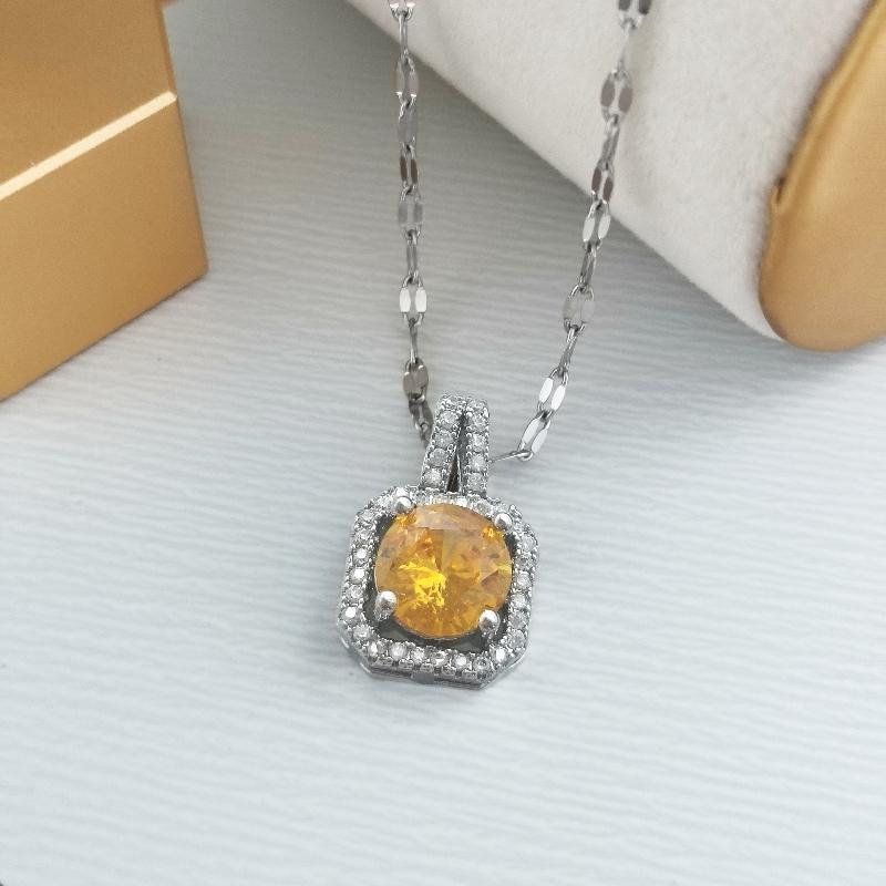 1pcs new style micro-zircon princess purse copper pendant necklace feminine personality and collar chain accessories