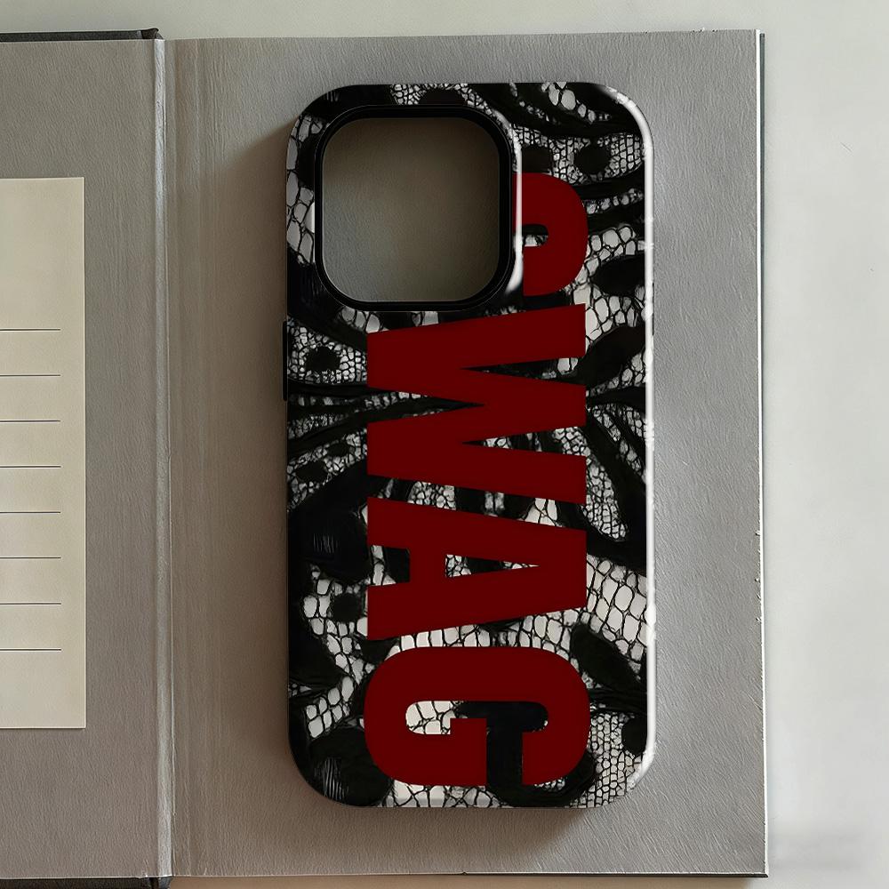 Funda de Teléfono Estilo Y2K SWAG Clmj Para IPhone 17 17e 16e 16 15 14 13 12 11 X XS XR XSMAX 8 Air Pro Max Plus Cubierta Trasera de Doble Capa