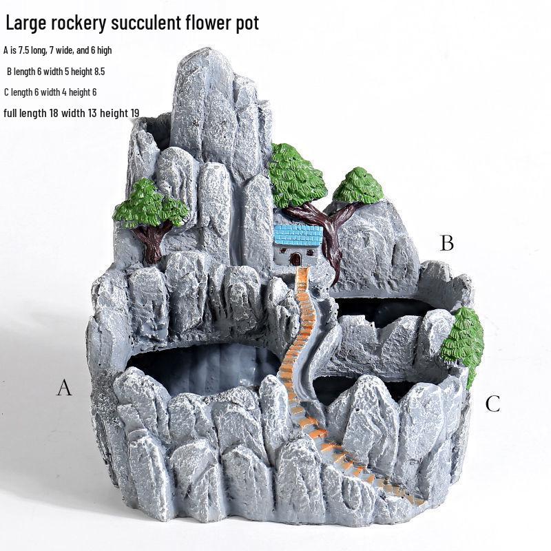Extra-Large Hanging Succulent Pot: Multi-Diameter Micro-Landscape Decoration