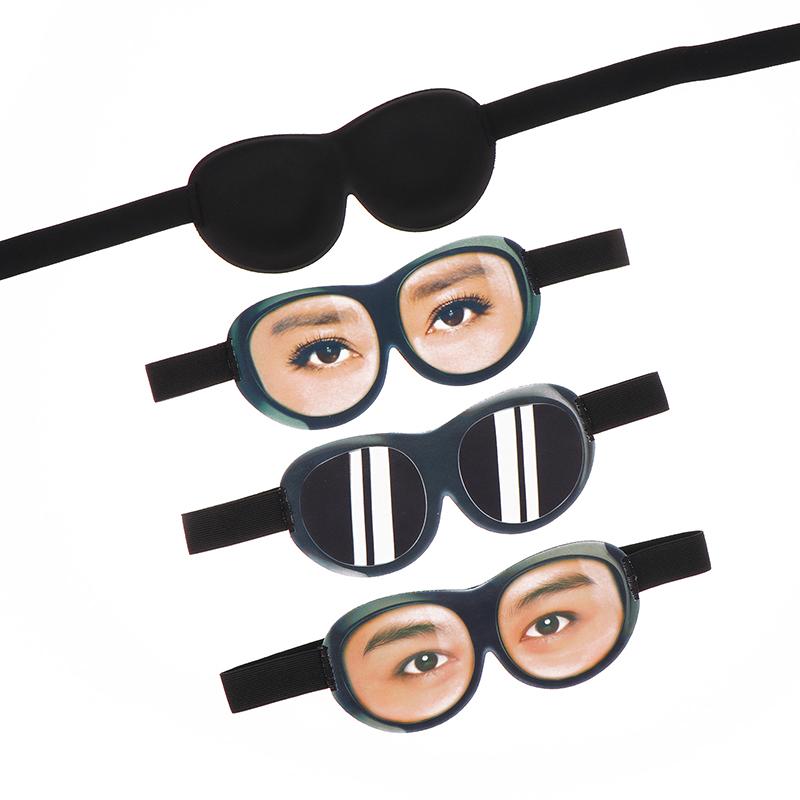 Máscara de Dormir 3D Engraçada de Olhos Abertos Sombra para os Olhos 3D Paródia Estereoscópica Sombra para os Olhos Macia de Viagem Venda Criativa Sombra para os Olhos Auxílio para Dormir