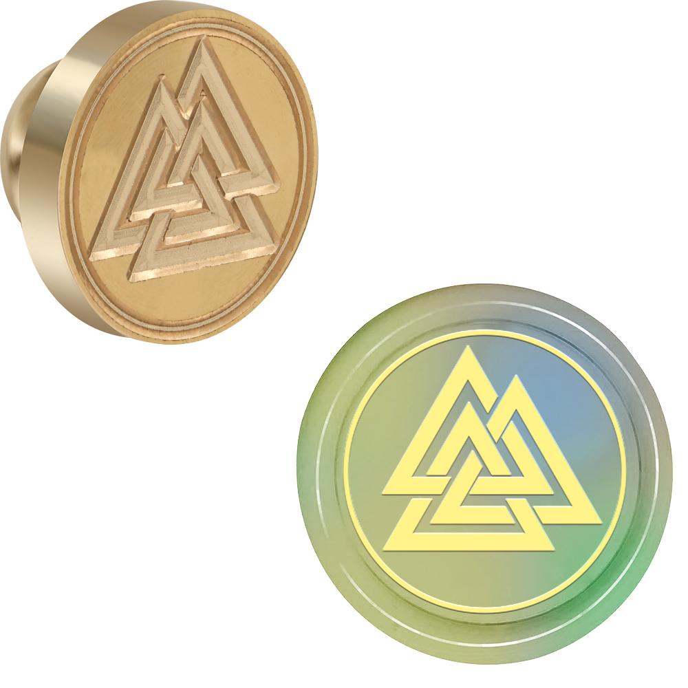 

Печать сургучная Викинг Руна Вегвизир Компас, узор Весы Ретро Печать для Сургуча 25мм Съемная Латунная Головка для Конверта Открытки