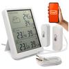 Weather Station Lcd Thermometer Hygrometer Thermohygrometer 2 Sensors Tuya Wifi