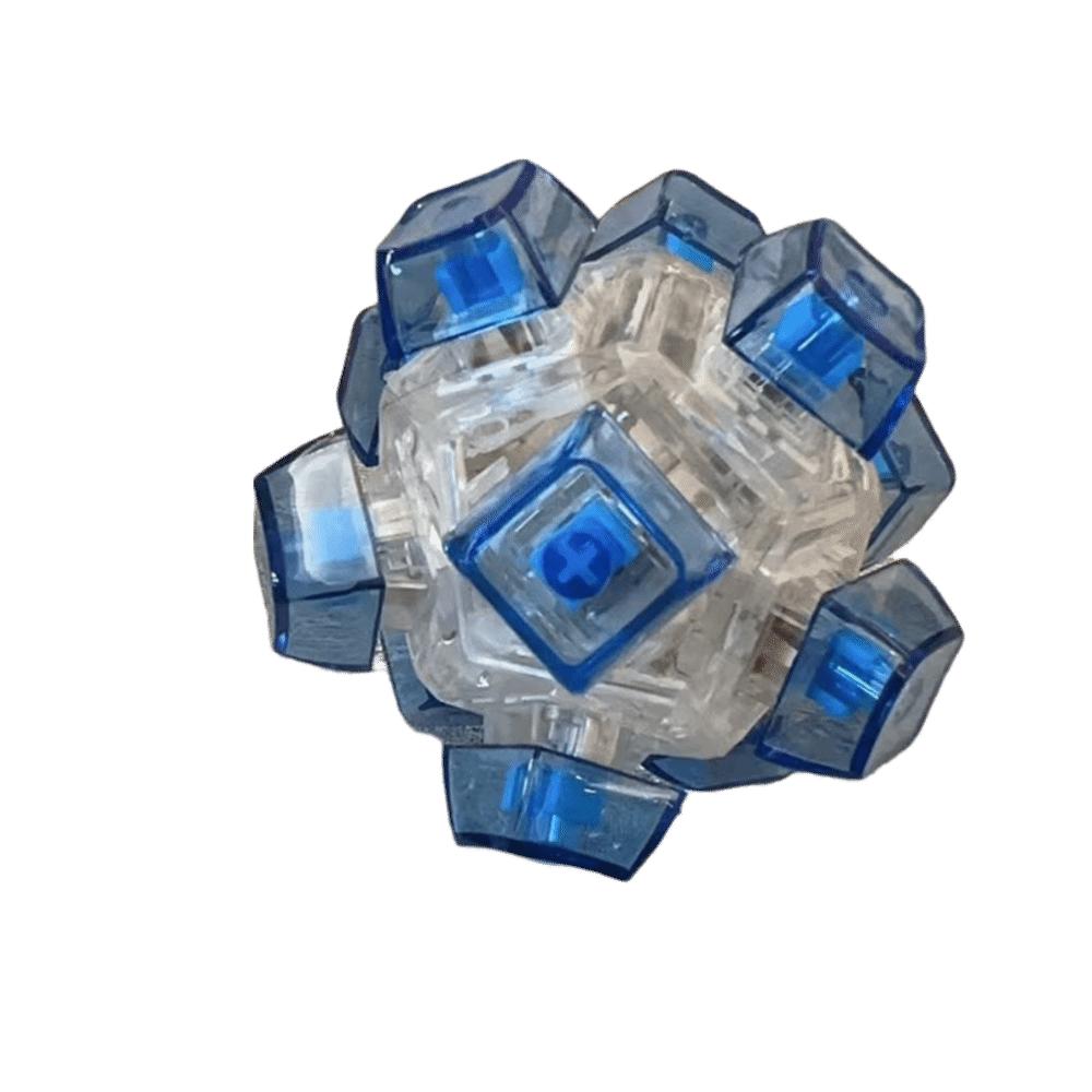 Square Shape Button Cube Ball Toy Finger Games Spherical Square Fidget Keyboard Key Toy  Travel