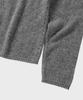 NONBLANK Crop Henley Neck Ls Knit_Melange Grey