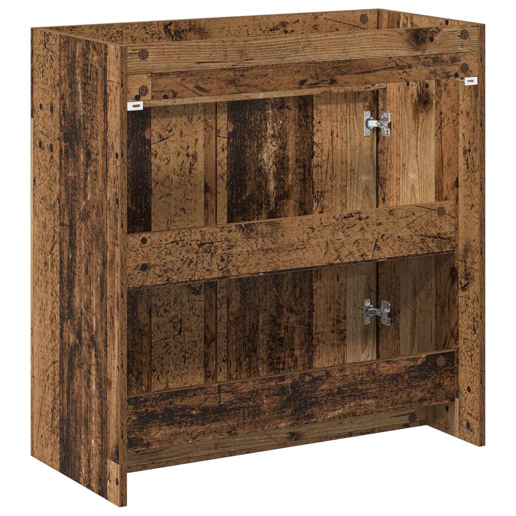 Bathroom Vanity Unit Reclaimed Wood Look 78.5 x 37.5 x 81 cm Particleboard