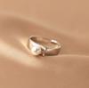 Original 925 Sterling Silver Pearl Rings For Women Counple Wedding Engagement Silver Women's Vintage Ring Jewelry