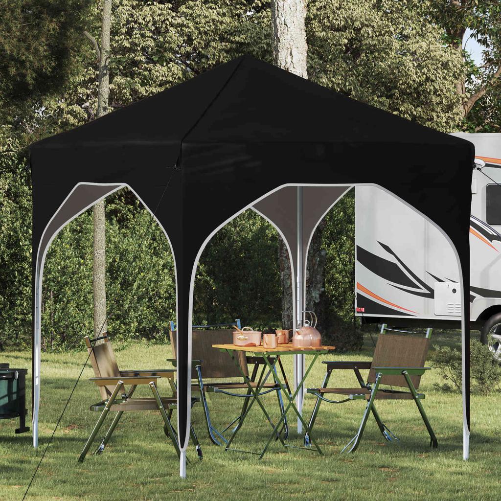 Pop Up Party Tent 194 X 194 X 245 Cm Black