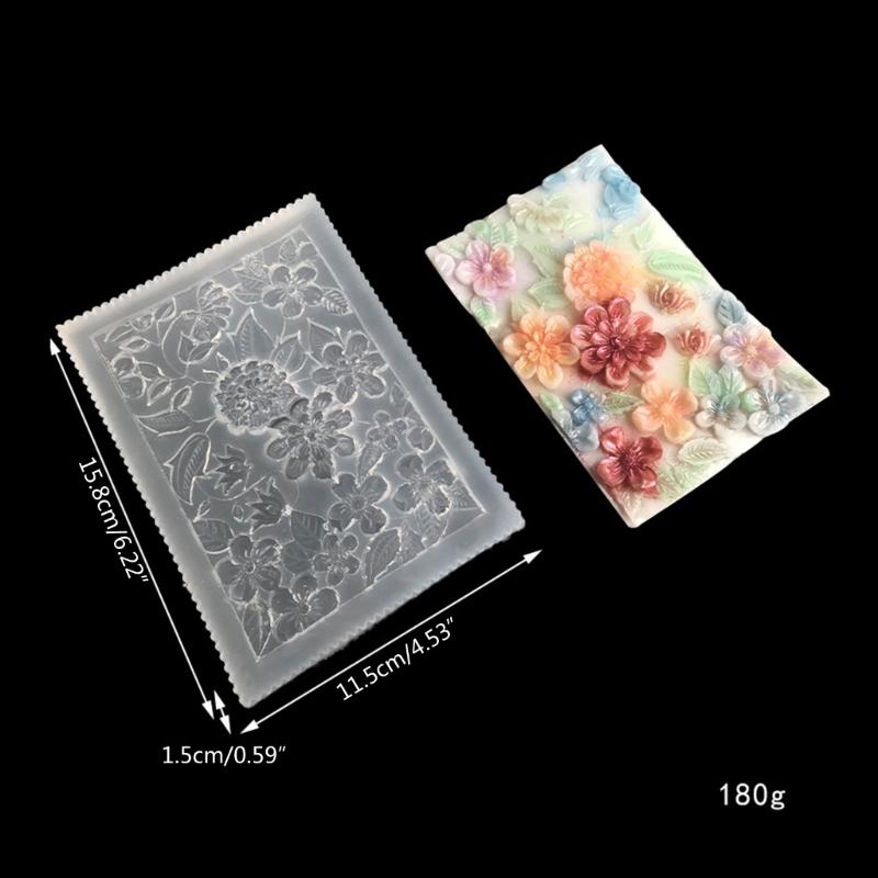 Geprägte Blumencluster-Ornamente, Spiegel-Silikonform, Epoxidharz, Gießen von Schmuck, Werkzeugherstellung, DIY, Handwerk, Heimdekoration