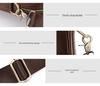 Men's Genuine Leather Crossbody Laptop Bag - Multifunctional, Large Capacity, Casual Briefcase