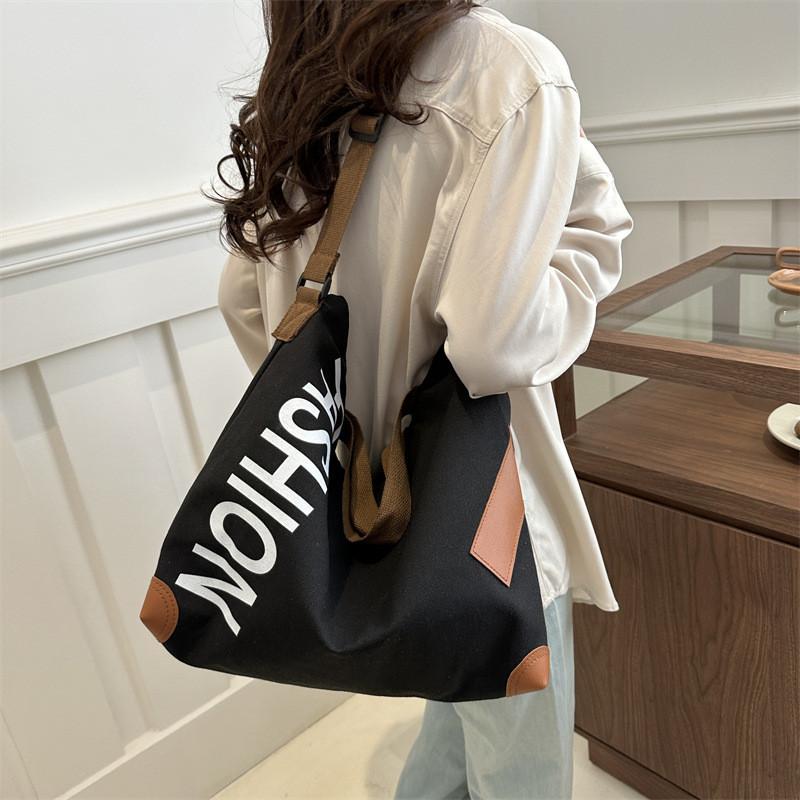 Stylish Japanese Large Capacity Canvas Shoulder Bag For Women Perfect For Daily Commutes And Classes