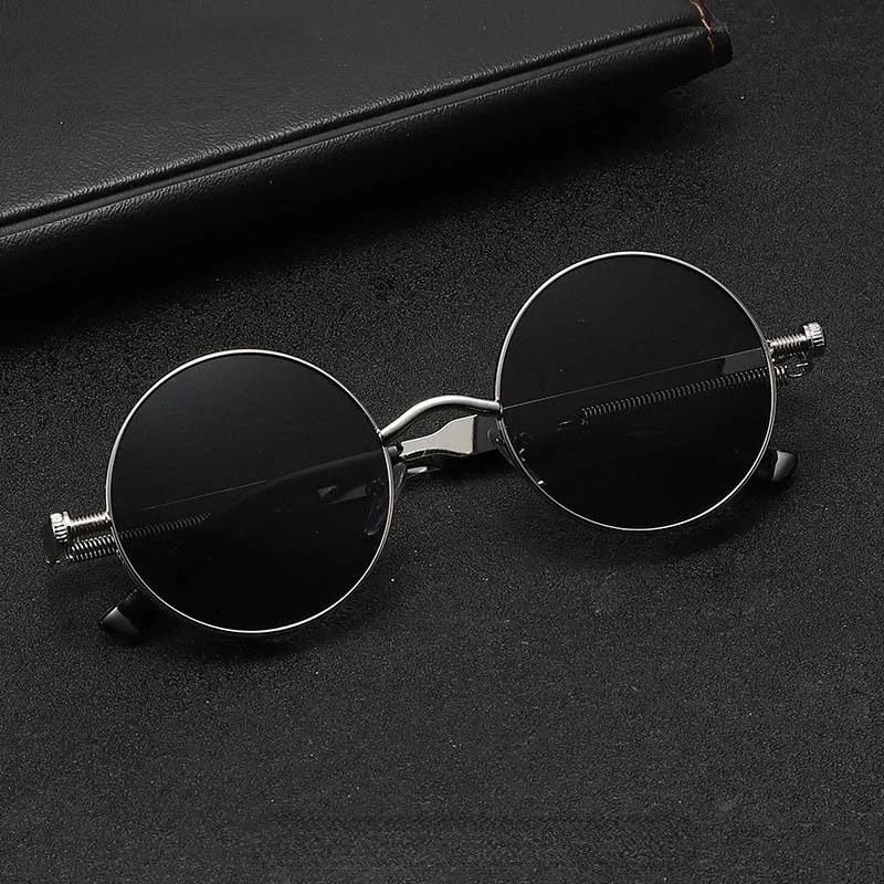 Steampunk Glasses New Fashion Round Sunglasses Europe and The United States Retro Glasses Trend Men and Women Models Sunglasses