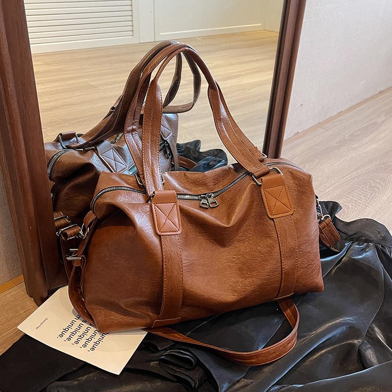 Large-capacity bag women's autumn and winter new retro messenger bag versatile casual shoulder commuter pillow bag