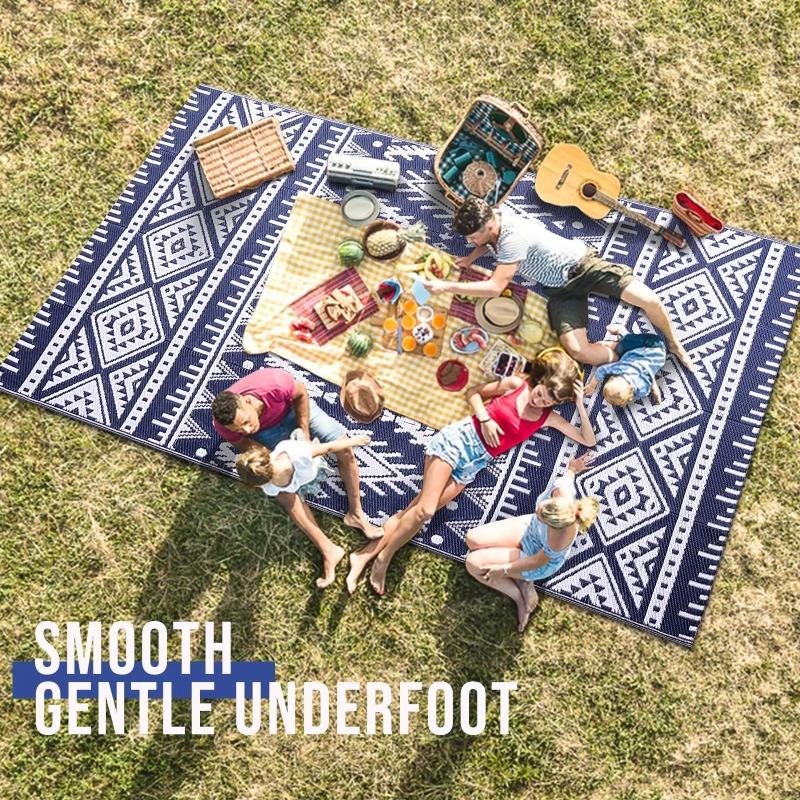 Boho Retro Elegant Carpets Indoor Outdoor Non Slip Mat for Living Room Bedroom Kitchen Patio Balcony Camp Picnic Decor