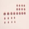 Coffin Press On Nails Gradient Designs Fake Nails Glue On Nails Artificial Acrylic Nails 24pcs Stick On Nails for Women