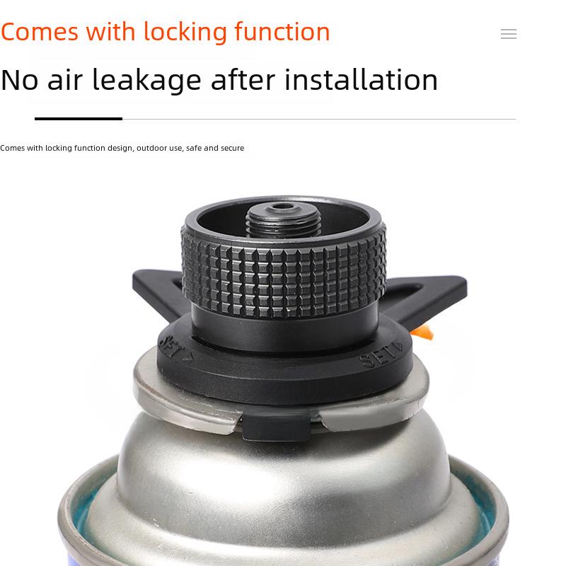 Outdoor Multi-Purpose Gas Converter with Bracket for Camping Stoves