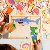 Cross-Border Animal Puzzle Shape Matching Game: Educational Toy for Parent-Child Interaction