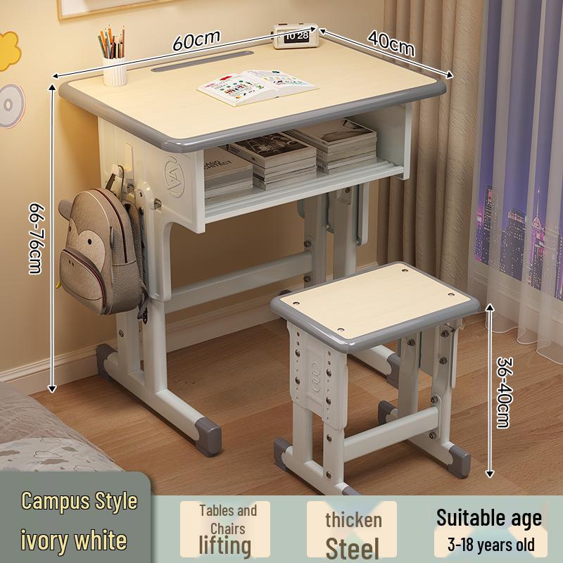 Primary School Student Desk and Chair Set for Home Study and Homework