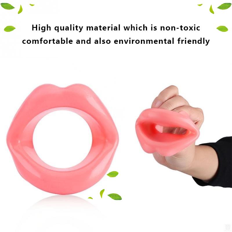 PU Leather Lips Ring Open Mouth Gag Silicone Ball  Bondage Slave Flirting Restraint Erotic Sex Toy for Couples Adult Games