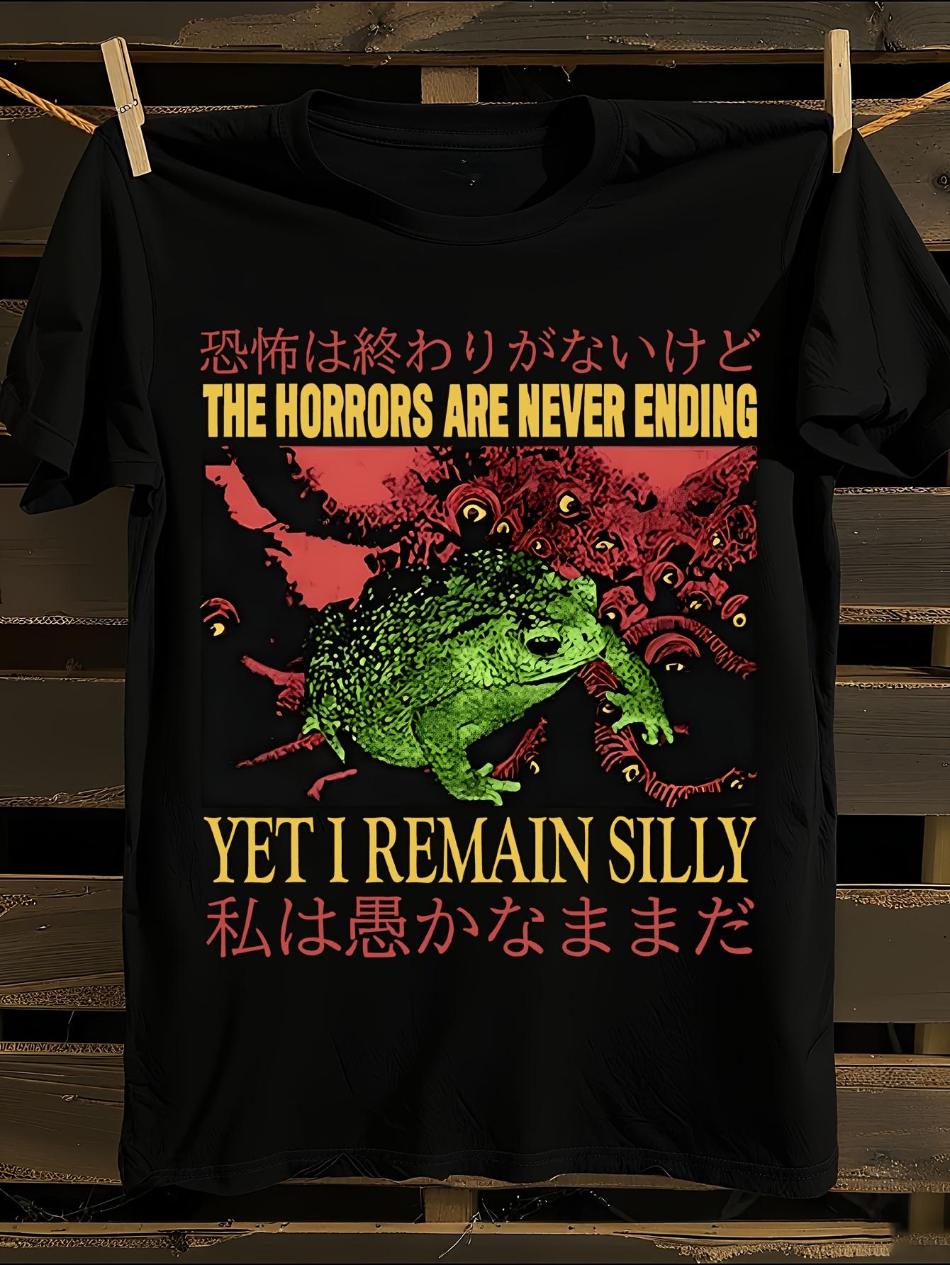 Unisex Japanese Anime Tshirt Anime-Inspired The Horrors ... L