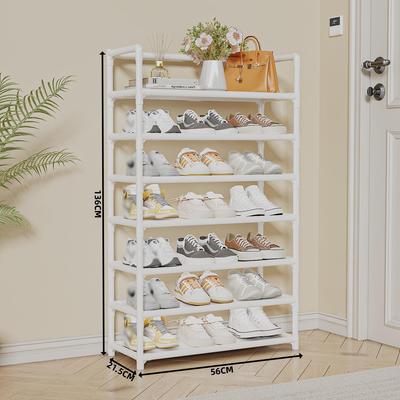 Einfaches Indoor-Schuhregal mit Armlehne – Staubdichtes Aufbewahrungsregal für Eingangsbereich & Wohnheim