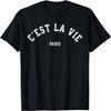C'est La Vie Paris France Women Men Vintage Summer Graphic T-Shirt