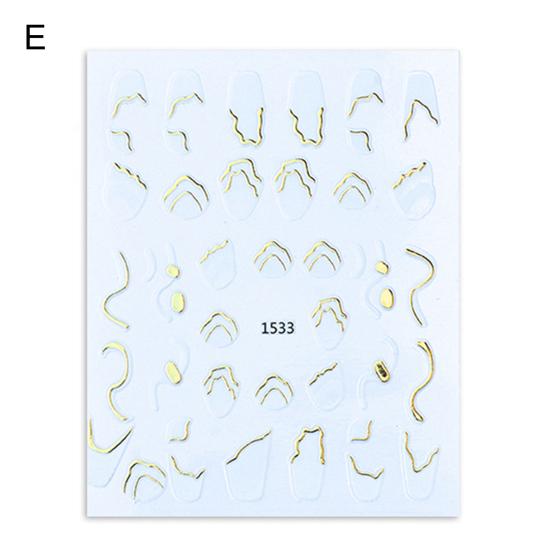 

Стильная фольга для ногтей, невыцветающая, ультратонкая, яркая E