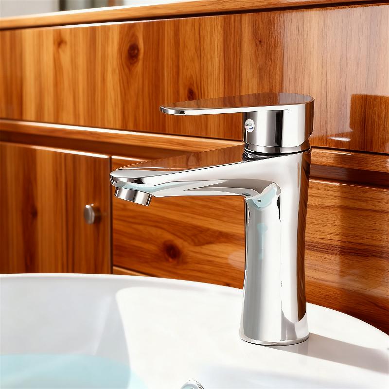 Basin Faucet Copper Faucet Single Hole Faucet with Water Pipe and Accessories Kitchen Faucet Bathroom Faucets Home Accessories