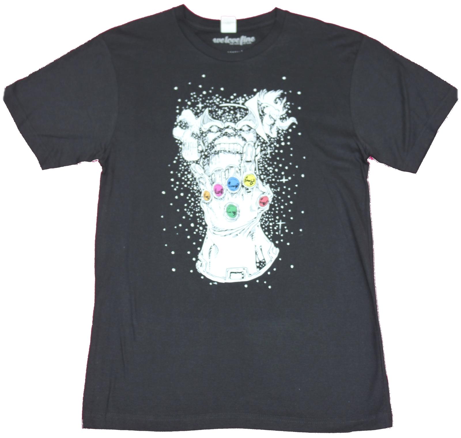 Infinity Gauntlet Mens T-shirt Thanos Flexes the Gauntlet in Space XXL