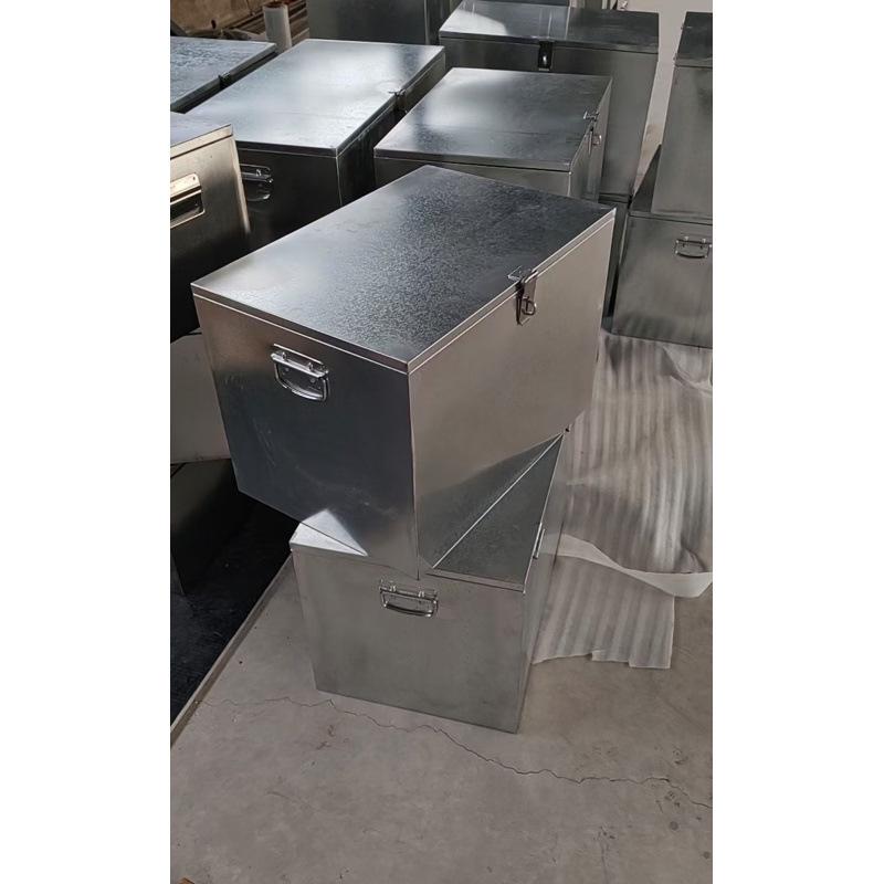 Stainless Steel Lockable Hardware Toolbox - Large Car-Mounted Organizer