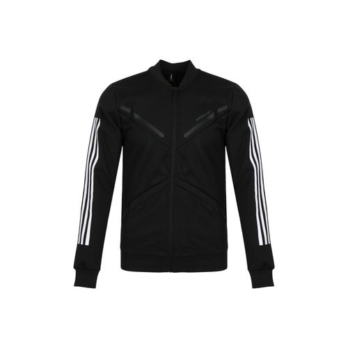 adidas Stripe Casual Sports Simple Versatile Jacket for Men, Black S чёрный
