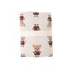 Monchéri "Bear Jacquard Cafe Mat" Dog PillowBlanket for Small and Medium Dogs (FREEIvory) Cute, Stylish, Popular Brand for Toy Poodles and Chihuahuas
