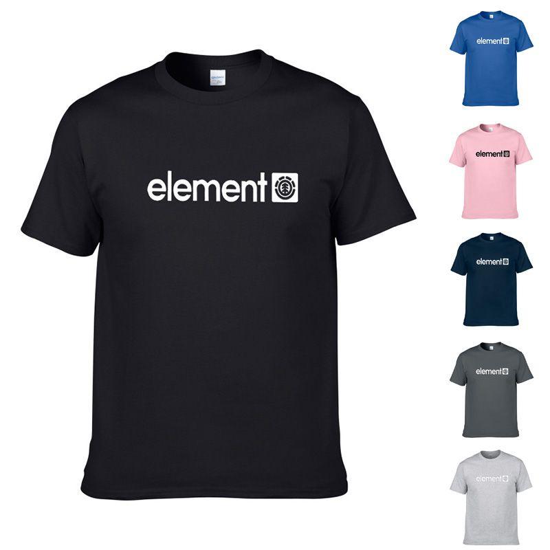 Premium Cotton Blend Element Printing Tees For Men And Women With Short Sleeves