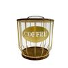 Coffee Pod Holders Wood Base Easy to Refills Coffee Capsule Storage Baskets