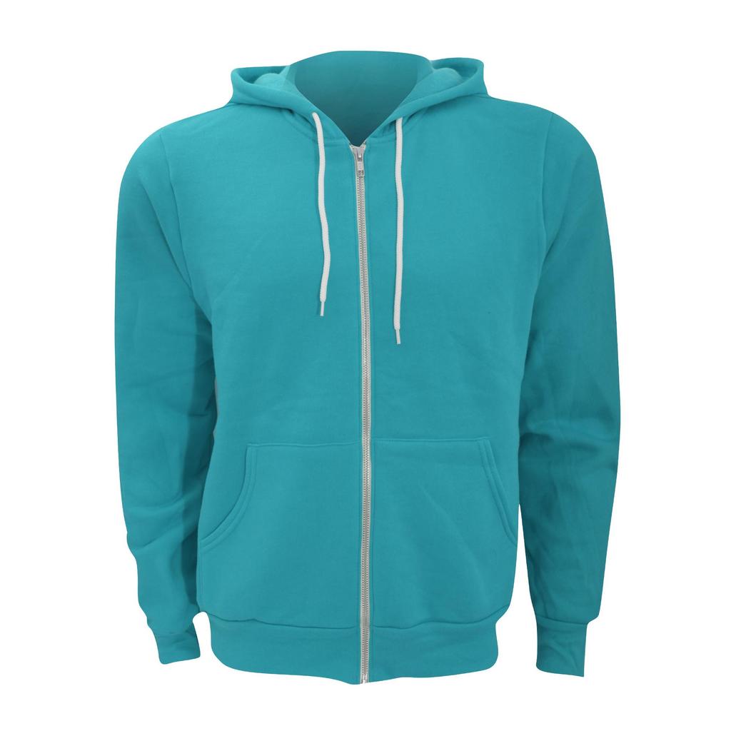 Canvas Unixex Zip-up Polycotton Fleece Hooded Sweatshirt / Hoodie
