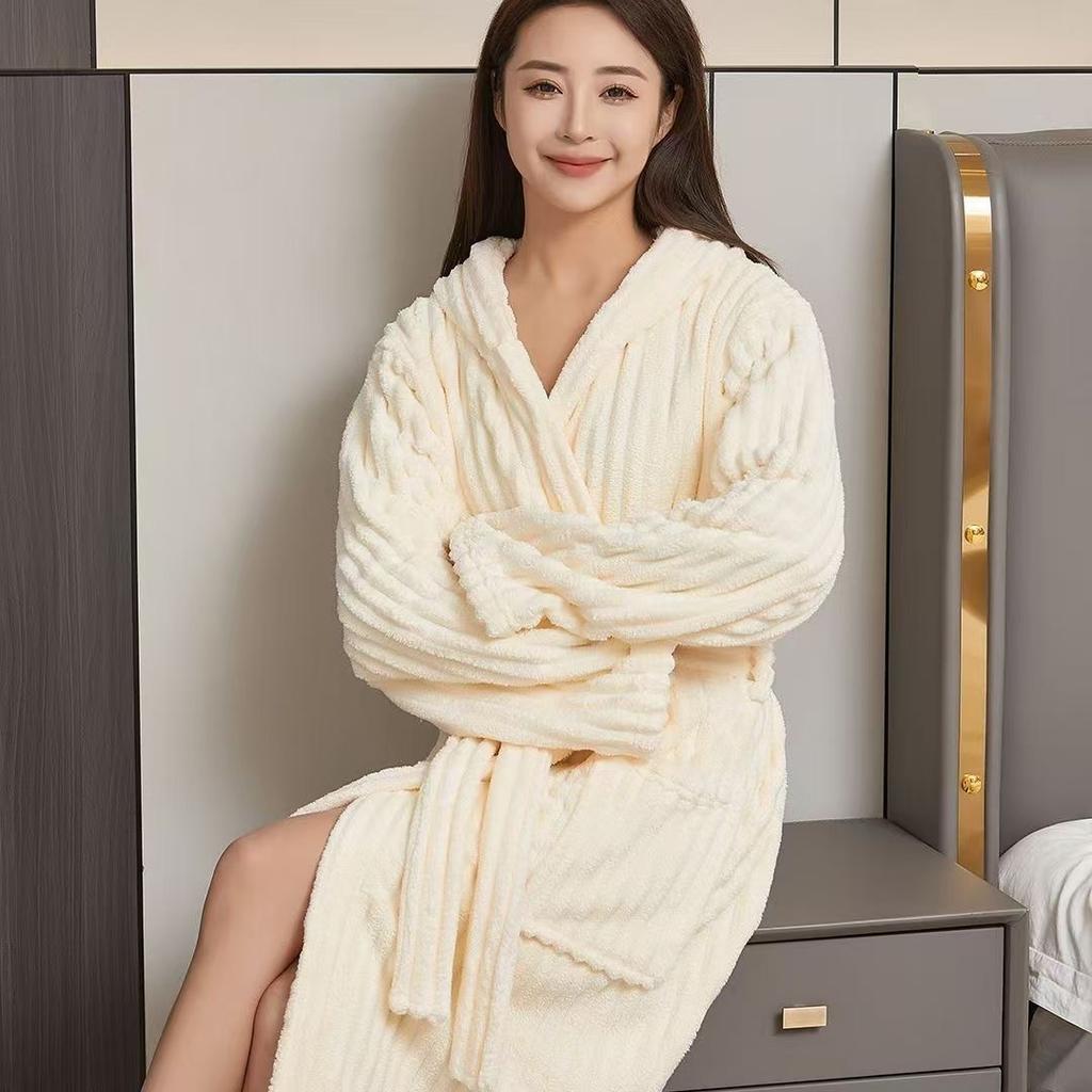 Bathrobe Large Velvet Bathrobe Towels Coral Velvet Bath Towels Lady Men Wearable Fast Drying Beach Spa Bathrobes Bath Skirt