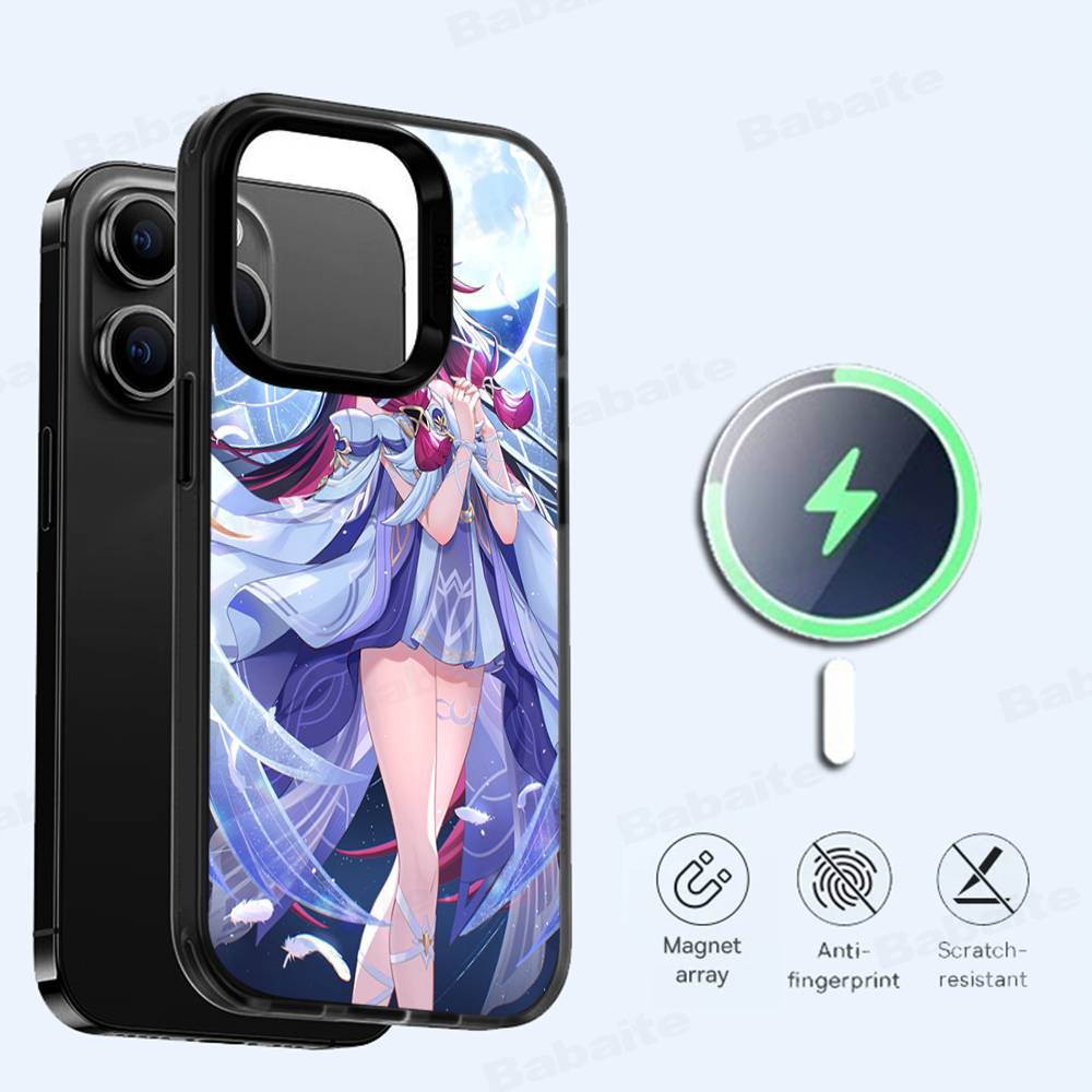 Genshin Impact Columbina Magnetic For Magsafe Phone Case For IPhone 17 Air 16 Pro Max 15 14 13 12 11 Protective Cover
