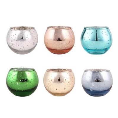 Glass Votive Candle Holders for Tealight Glass Tealight Candle Holders,Diwali Christmas Table Centerpiece Decors Gift