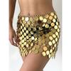 Punk Style Sexy Bead Cutout Skirt Punk Style Sexy Sequin Cut Out Skirt