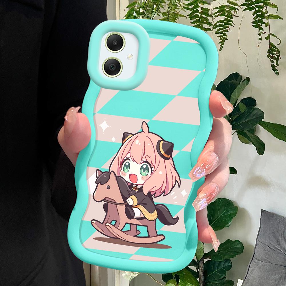 PYWARS Anya Alstreim Soft Phone Cover for Samsung Galaxy A52 A73 A12 S24 Ultra 5G S23 S22 S21 S20 FE Wave Edge Shockproof Protective Rubber Case