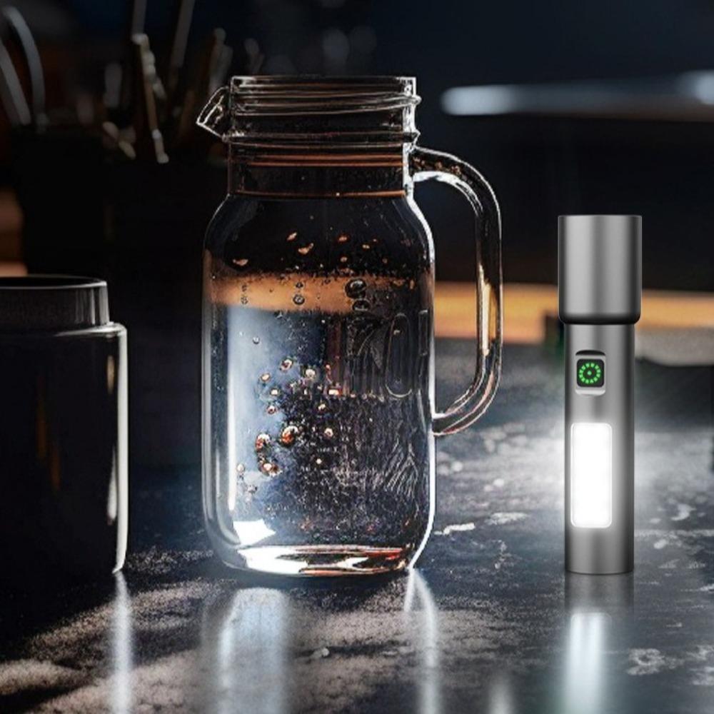 USB Rechargeable Mini LED Flashlights with 6 Modes EDC Portable Lantern  Self Defense